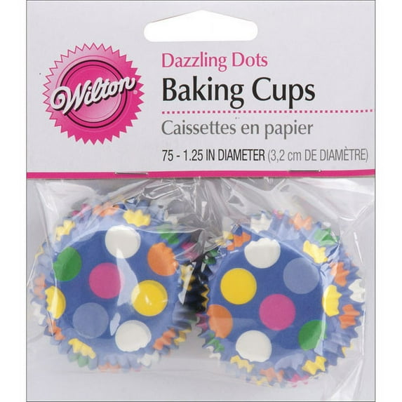 Mini Baking Cups-dazzling Dots 75/pkg