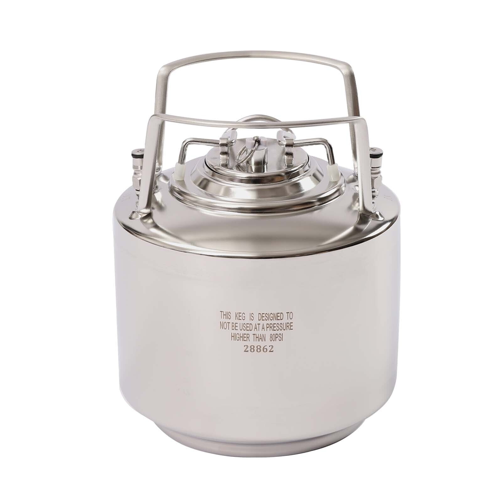 Mini Ball Lock Keg, Stainless Steel 6L Beer Keg Home Brewing Beer