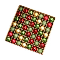 Mini Ball Ornaments 49pcs Christmas Tree Ball Ornament Set Dinner Birthday Party Christmas Party Decorations 1.18"