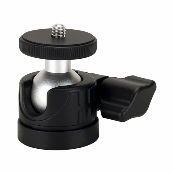 Mini Ballhead With Quick Release, 360Degree Panoramic Tripod Adapter, Compatible for Light Stands Aluminium Ballhead