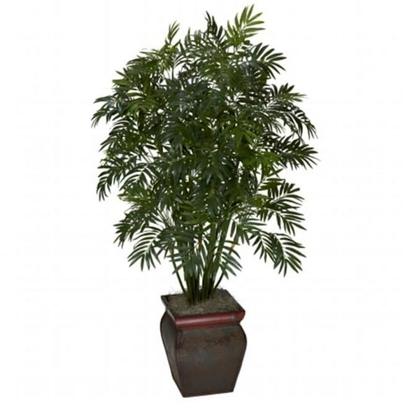 Mini Bamboo Palm with Decorative Vase