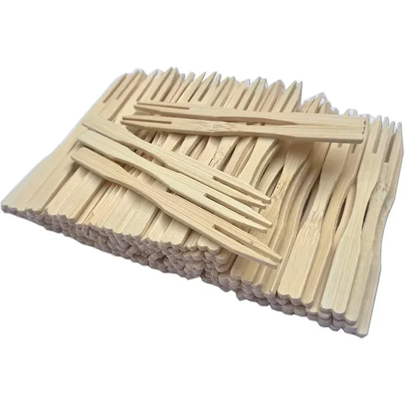 Mini Bamboo Spoons for Birthday & Anniversary, Disposable Party Utensils for KTV, Bar, Home, Dim Sum 200pcs