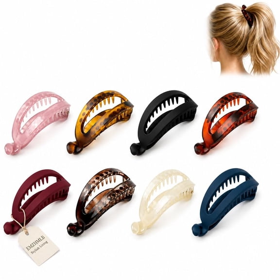Mini Banana Hair Clips Matte Vintage Small Barrettes Strong Hold Lightweight No-Slip Daily Hair Accessories