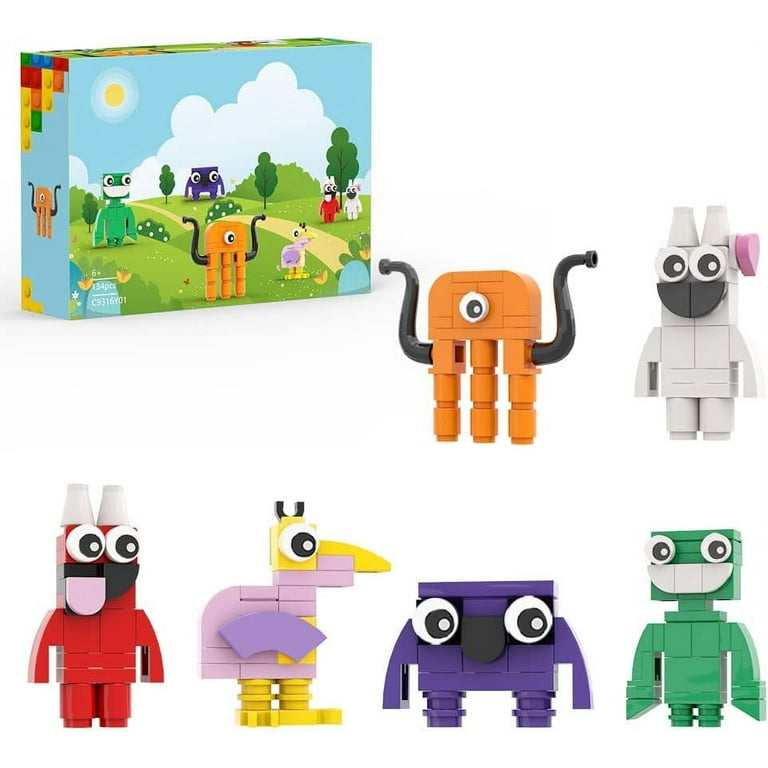 Labbe Banban Building Blocks Set, Horror Game Garden of Banban Model  Building Blocks, Birthday Party Gift for Kids, Boys, Girls, Minisets (Set  of 6)