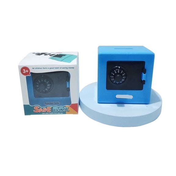 Mini Bank Money Box Retro Rotating Password Cash Coins Saving Box Bank Safe Box Automatic Deposit Banknote Christmas Gift ,Fireproof Resistant Insulation