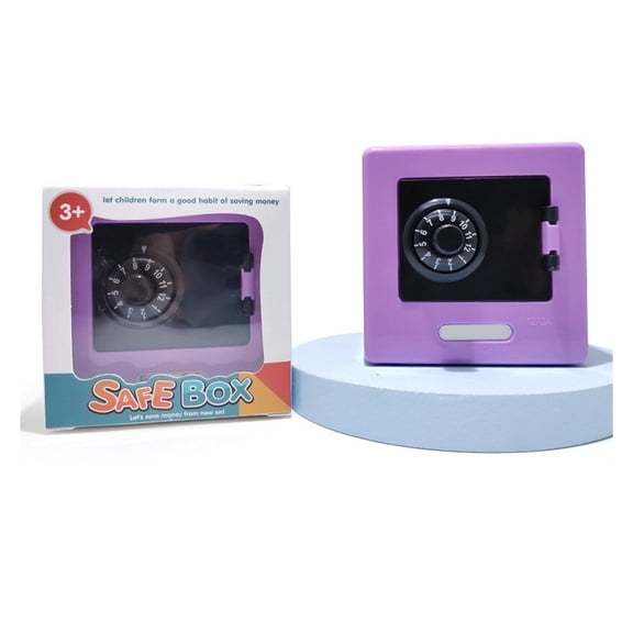 Mini Bank Money Box Retro Rotating Password Cash Coins Saving Box Bank Safe Box Automatic Deposit Banknote Christmas Gift ,Maximum Protection