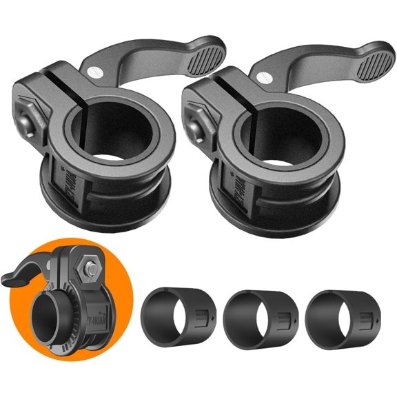 Mini Barbell Clips 1 inch I Multi-Size Adjustable Barbell I 1 inch Barbell ClampsIQuick Release Weight Clips Pair of Locking for Dumbbell Bar