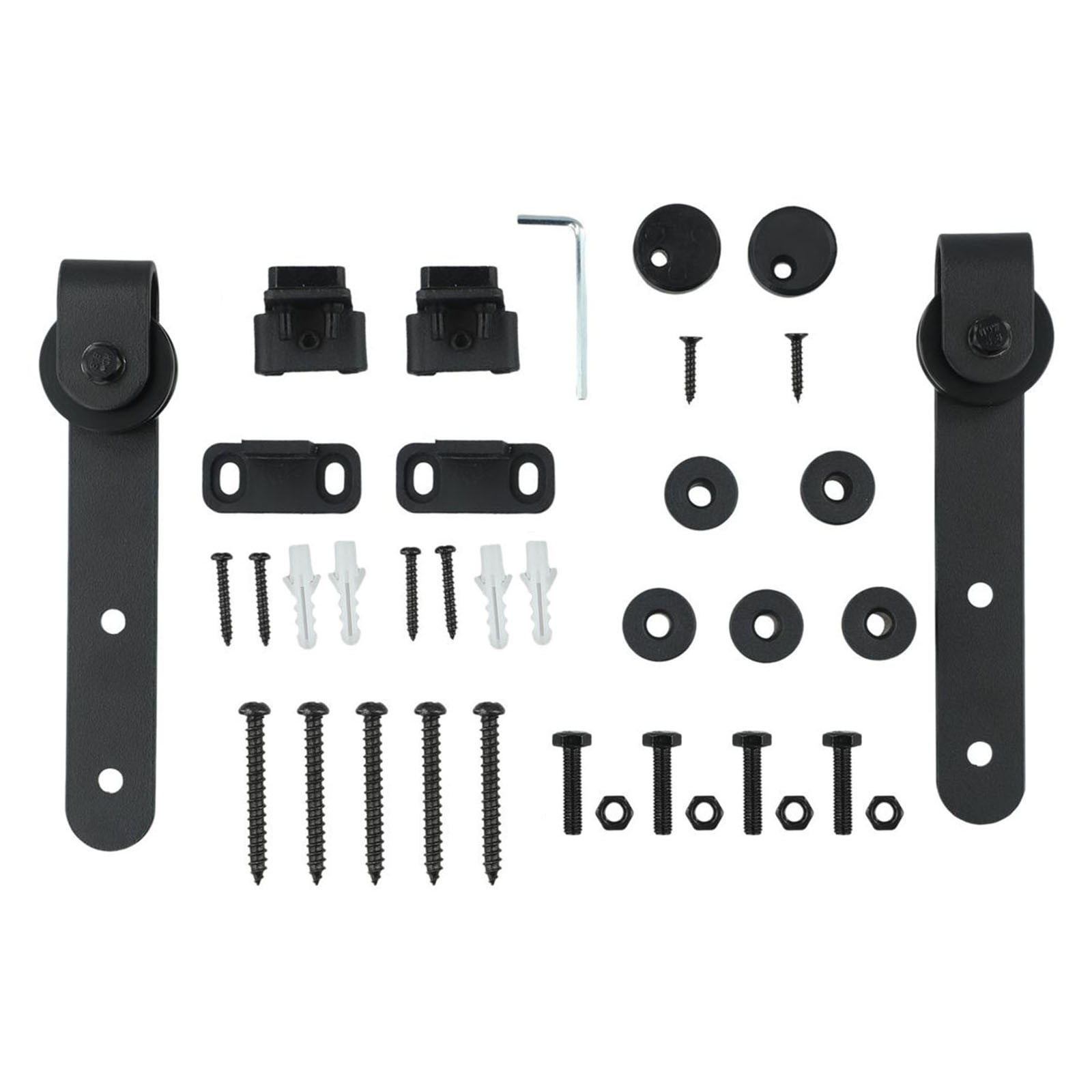 Mini Barn Door Sliding Kit Black Sturdy Hardware Kits For Doors