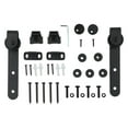 Mini Barn Door Sliding Kit Black Sturdy Hardware Kits For Doors