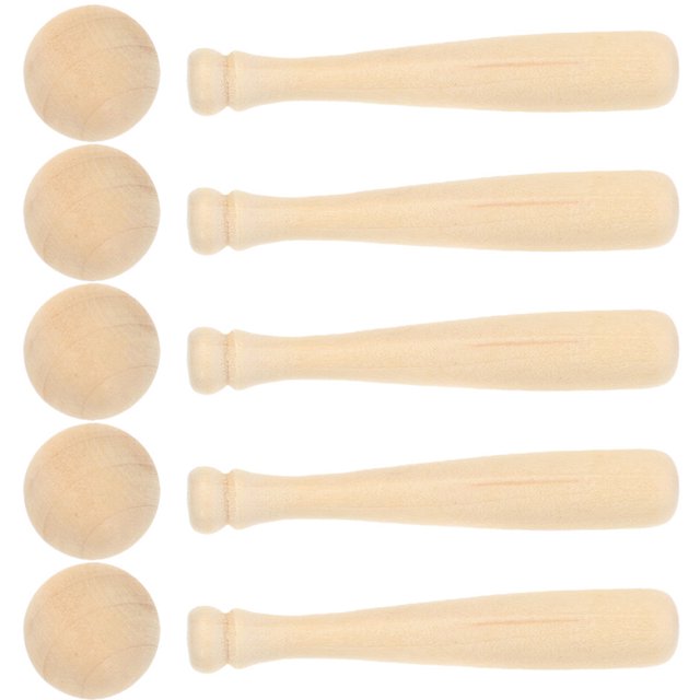 Mini Baseball Bat Handmade Graffiti Coloring Toy Mini Ornament Wooden