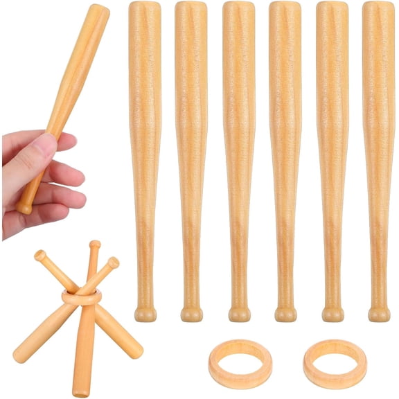 Mini Baseball Bat, Unfinished Wooden Baseball Bats Hardball Stick, Bat Holder for Crafts Painting, Display Sports Lover Gift, DIY Artisanry Projects, Sports Ball Party Favors