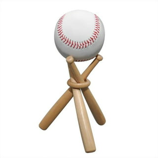  FAMOORE Baseball Bat Display Stand for Table or Table -  Replacement Case or Stand - Solid Wood with Felt Lining to Protect Bat and  Surface - Available in Natural or