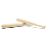 Mini Baseball Bats 6 Inch Perfect for Crafts, Party Favors and Scrapbooking - Pack of 10 by Woodpeckers