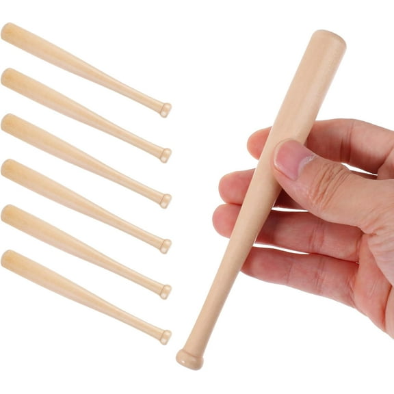 Mini Baseball Bats, Unfinished Wooden Baseball Bat for DIY Craft Projects, Party Favors