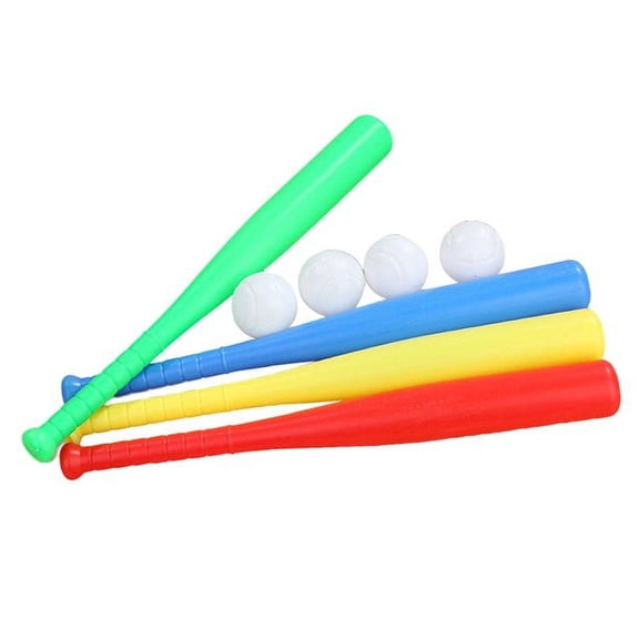 Mini Baseball Set for Kids Plastic Bat and Ball Toy Kit for Outdoor Play and Indoor Sports Fun, Ideal for Children Ages 3 to 8, Designs May Vary
