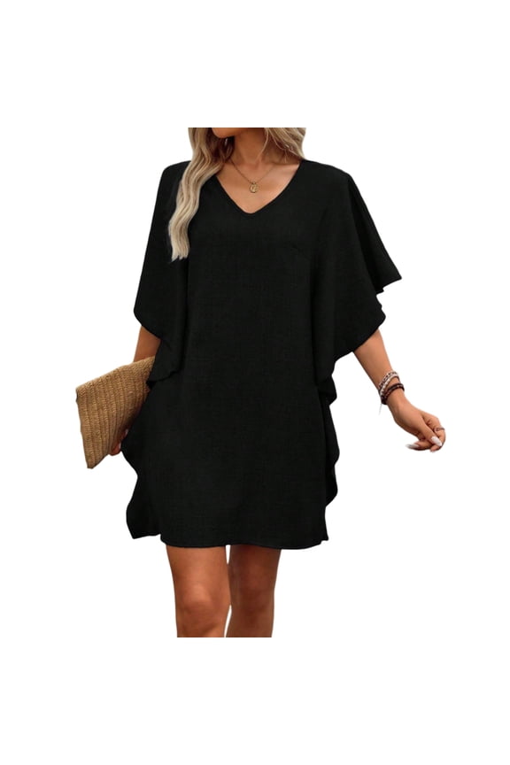 Mini Basics Dresses for Women Casual Romantic Women Clothes Plus Size Women's Fashion French Retro Clothes for Woman Ropas Mujeres Liquidacion Envio Gratis