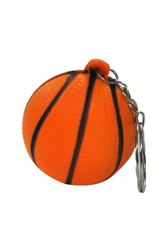 Mini Basketball Car Keyring Ball Keychain Foam Key Chain Ring Purse Charm Bag Pendant
