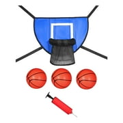 Mini Basketball Hoop for Trampoline Backyard Goal Game Lightweight Backboard Blue 90x50cm