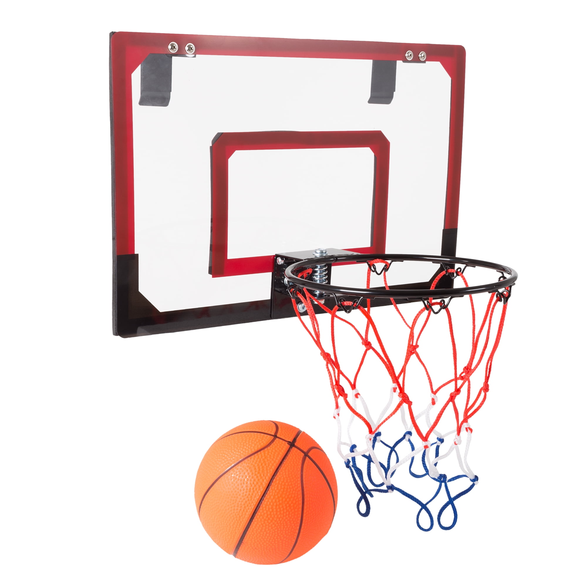 Mini Basketball Hoop with Ball and Breakaway Spring Rim for Over the