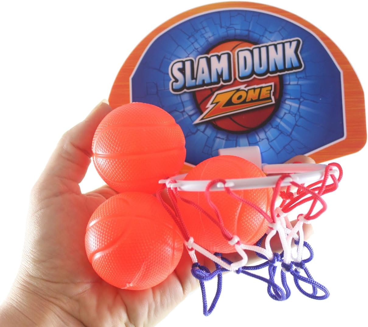 Mini Bath Shot Basketball Game - Toy Shooting Hoops - Bathtub Toy - Suction Cup Hoop