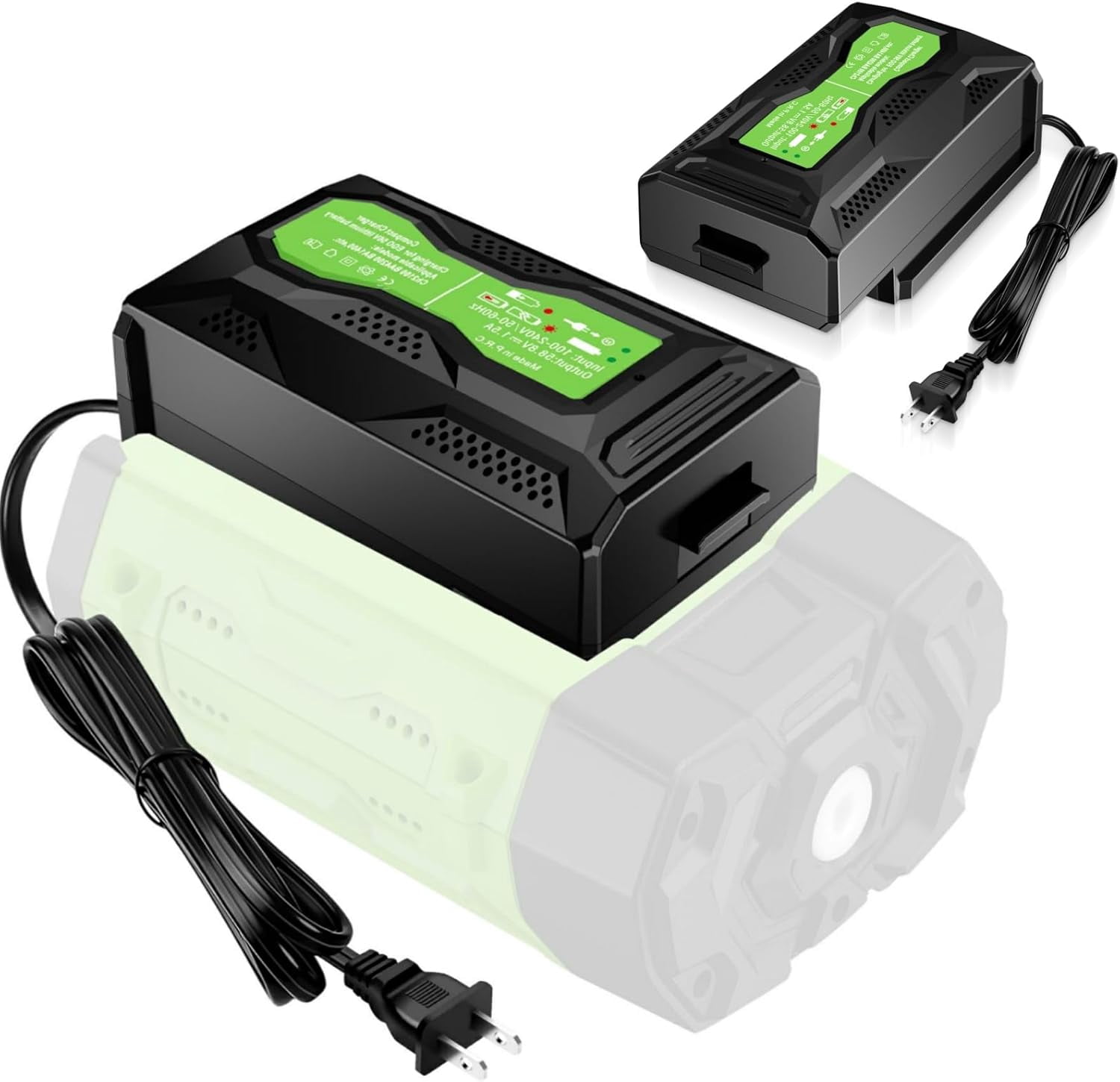 Mini Battery Charger for EGO 56V, CH2100 CH3200 Rapid Charger Replacement for EGO 56 Volt Battery BA4200T BA1400T BA1400 BA2242T BA2800T(No Battery)