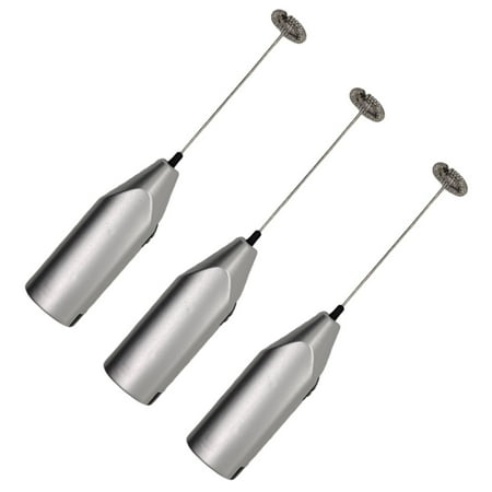 Mini Battery Operated Hand Held Cocktail Mixer and Drink Frother 3-pack