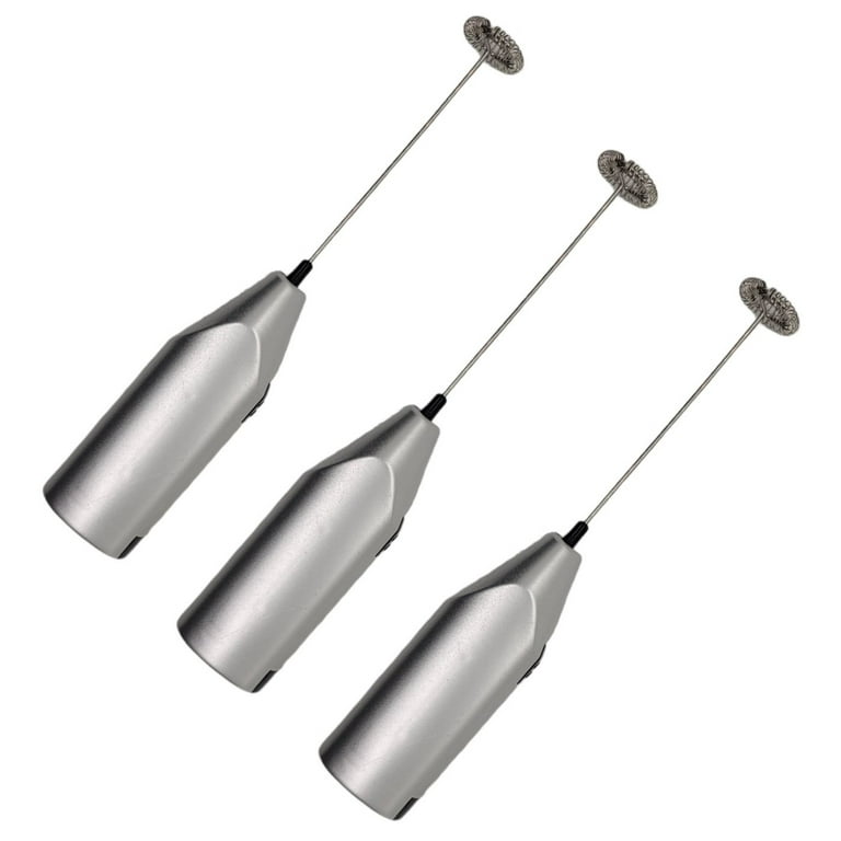 Mini Battery Operated Hand Held Cocktail Mixer and Drink Frother 3-pack 