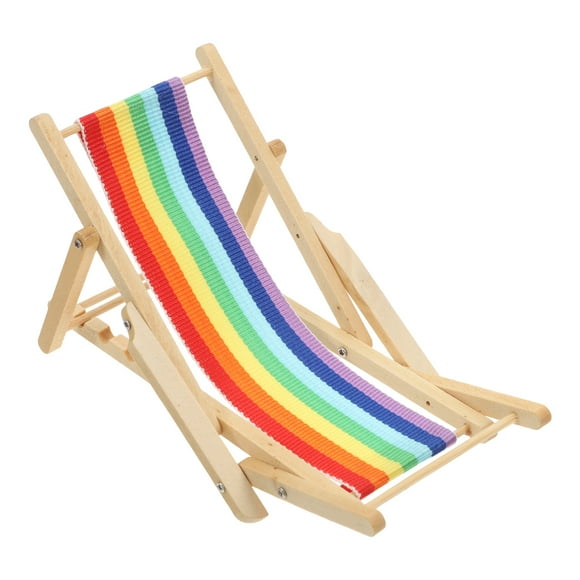 Mini Beach Chair Recliner Chairs Doll House Furniture Seaside