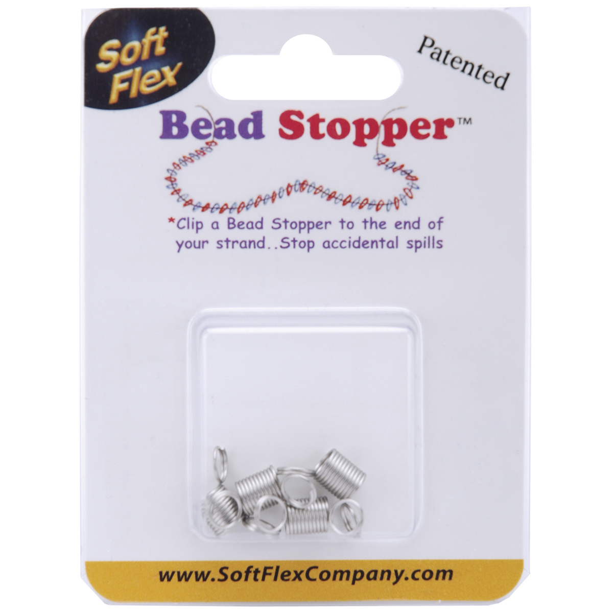 Mini Bead Stopper, 4pk, Metal 