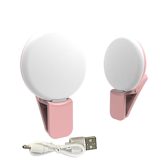 Mini Beauty Fill Light with 3+1 Intensity Settings for Mobile Phone Photography and Live Streaming