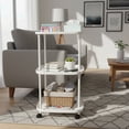 thumbnail image 1 of Mini Bedside Table - Modern Small Nightstand for Bedroom Living Room Apartment, Sleek Compact Side Table for Lamps Books Drinks, Space Saving Functional Furniture, Easy Assembly Home Decor, 1 of 6