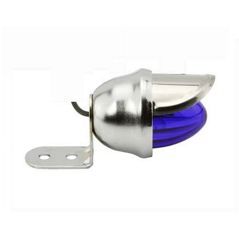 Mini Bee Light Chrome Blue. Bike light bicycle light lowrider beach cruiser chopper limo stretch bike bmx track fixie Walmart