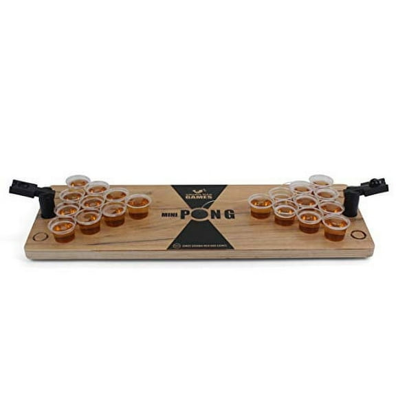 Mini Beer Pong - Drinking Game - Party Game - Beer Game - Tabletop Beer Pong Table - Mini Pong Mini Game - Tabletop Beer Pong Set