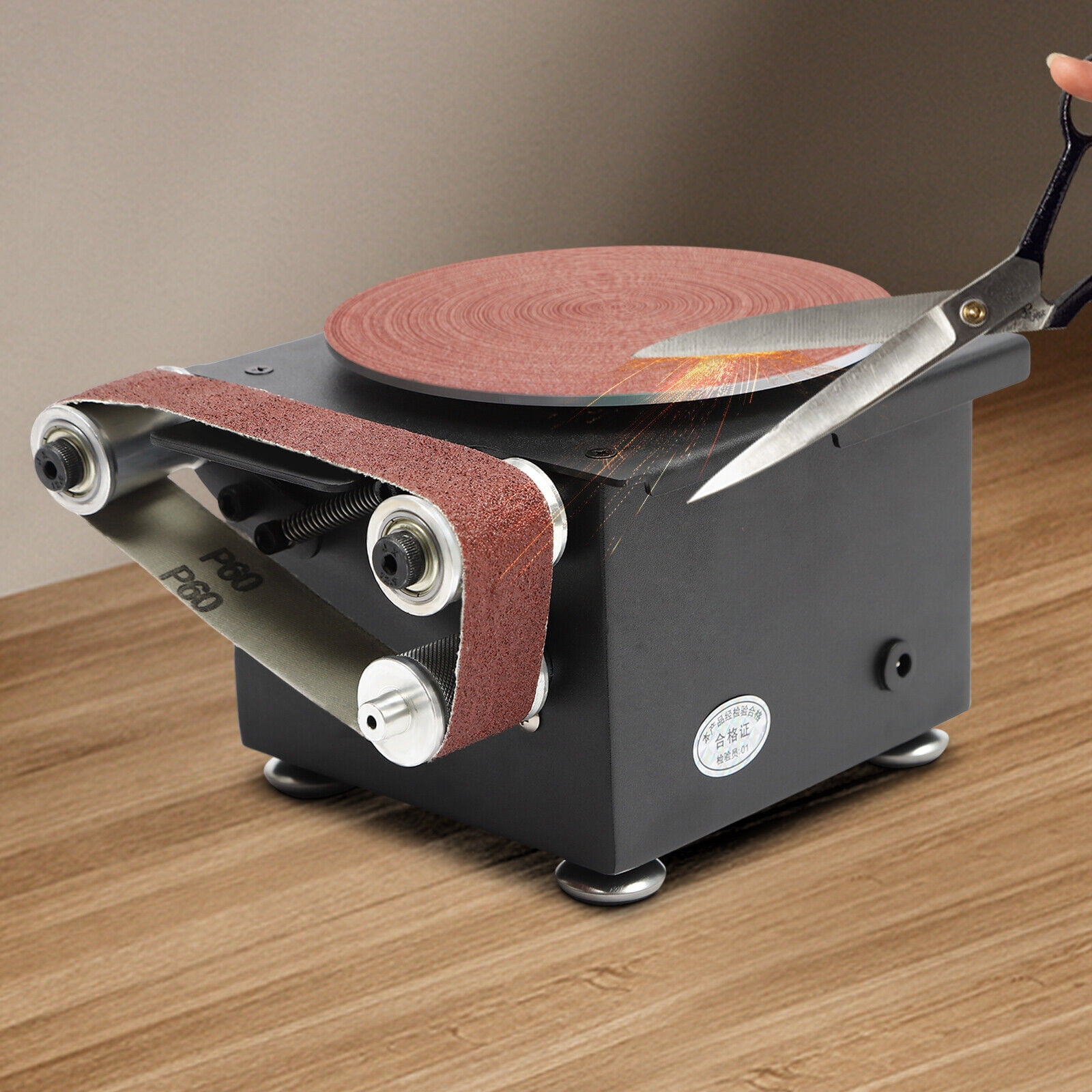 Mini Belt Disc Sander 6-Inch Sanding Disc and 1.2 x 15-Inch Sanding ...