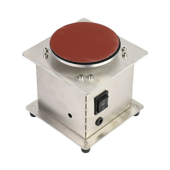 Mini Bench Disc Sander Electric Sharpener 7 Variable Speed 20 Sanding Discs Self Adhesive Benchtop Sanding Polishing Grinding Machine For Wood Plastic Metal