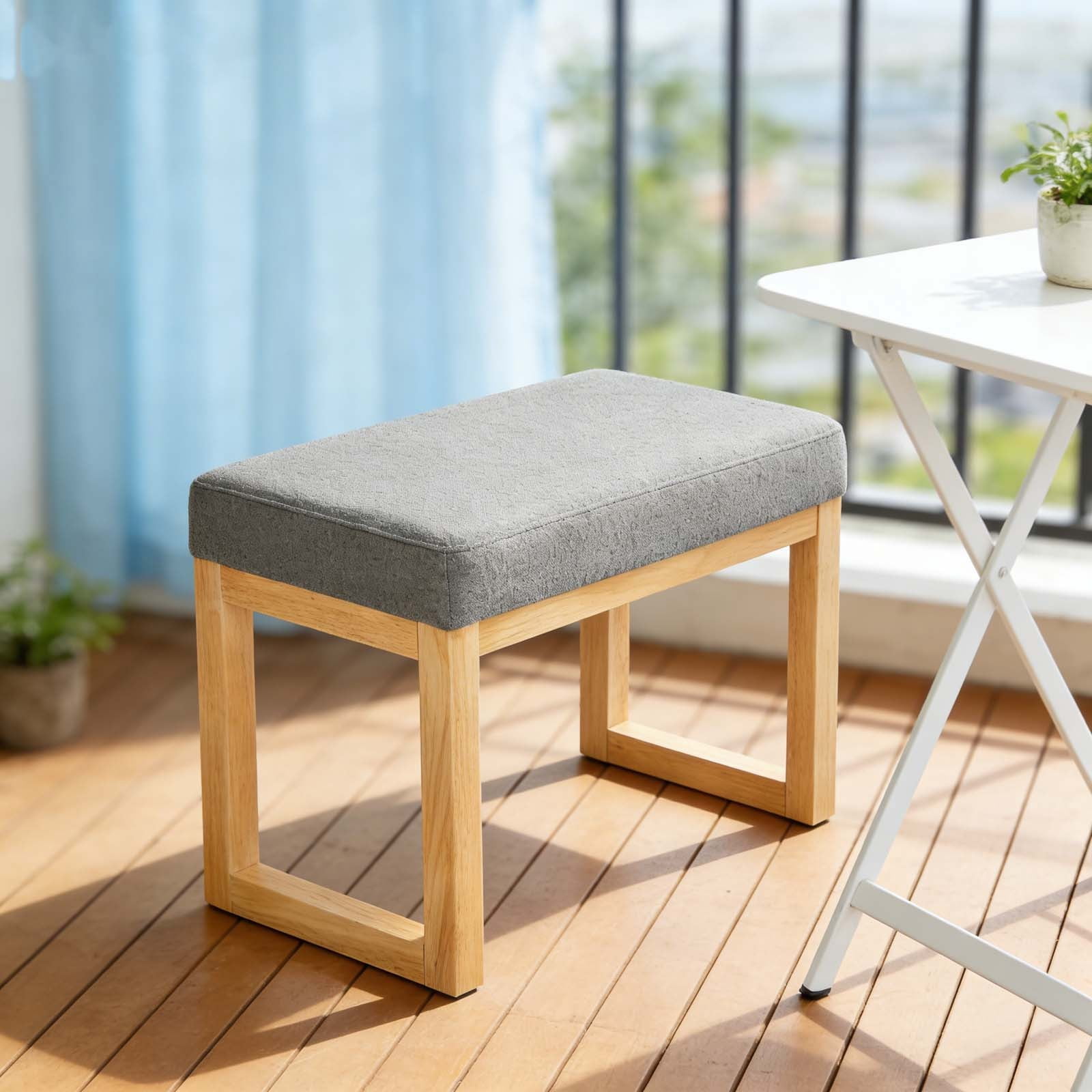 Mini Divan Bench Mini Bench for Small Spaces, Wooden Frame Small Bench for Bedroom, Soft ...
