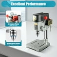 thumbnail image 1 of Mini Benchtop Drill Press 340W, 3-Speed (0-14100 RPM) All-Copper Motor, 1-10mm Chuck for Iron/Wood/Acrylic, Compact Portable Drill Press with Adjustable Height for DIY & Workshop, 1 of 18