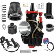 Mini Bike 212cc PWK Carburetor Throttle Cable Assembly Kit Replacement for Predator 212 196cc 224 5.5 6.5hp engine Baja Warrior MB200 Trailmaster Coleman CT200U BT200X CT200U-EX KT196 Go Kart Parts