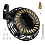 Mini Bike 212cc Pull Start Recoil Starter & Spark Plug Kit For Predator 212cc 196cc GX160 GX200 Coleman BT200X CT200U Trail CT200U-EX Baja MB165 MB200 Motovox MBX20 Motor TrailMaster Go Kart Parts