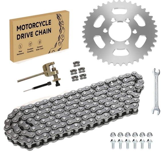 Mini Bike 35 Chain with 40 Tooth Sprocket For Predator 97cc 98cc 100cc 2.5hp 2.8hp 3.0hp Engine Coleman CT100U CC100X RB100 Baja DB30 Motovox MBX10 MBX11 Mega Moto MM-B80 Powersports Parts