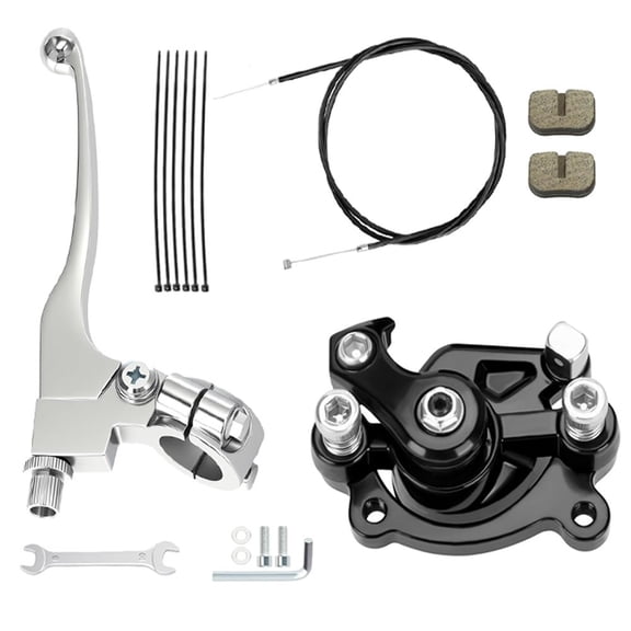 Mini Bike 7/8" Brake Caliper Lever & Brake Cablem, Rear Brake Caliper, Brake Pad Kit for Predator 79cc 97cc 100cc Coleman CT100U CC100X Monster Mega Moto MMB80 Motovox MBX10 MBX11 Baja DB30 Part