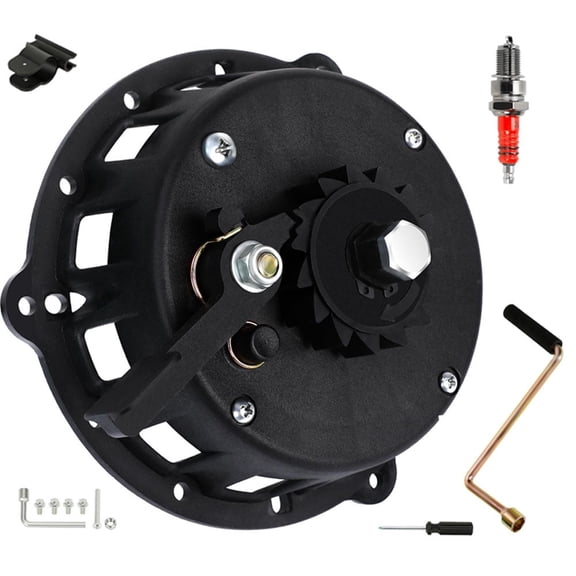 Mini Bike Black Easy Hand Crank Start Wind Up Recoil Starter Assembly with Hardware for Predator 196cc 212cc 224cc 6.5HP GX160 Hemi Engine Coleman CT200U BT200X B200R KT196 Go Kart Axis M200 Parts