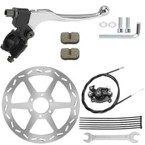 Mini Bike Brake Lever 180mm Disc Brake Rotor + Rear Brake Caliper Works with Coleman CT100U CC100X Baja DB30 Motovox MBX10 MBX11 MMB80 MMB105 79cc 97cc 100cc Powersports Spare Parts