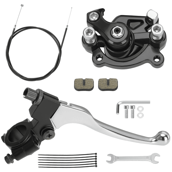 Mini Bike Brake Lever Cable Assembly Kit + Mini Bike Brake Caliper Replacement for Coleman CT100U CC100X Baja DB30 Motovox MBX10 MBX11 MMB80 MMB105 79cc 97cc Powersports Parts
