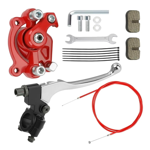 Mini Bike Brake Lever Kit + Brake Caliper Replacement for Coleman CT100U CC100X Baja Doodlebug DB30 Motovox MBX10 MBX11 Monster Mega Moto 80cc 105cc GMB100 Mini Bike Parts with 61" Brake Cable