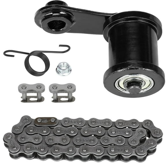 Mini Bike Chain Tensioner & 420 Chain 42 Links Suitable for Coleman CT200U CT200U-EX BT200X Hensim Baja Heat Warrior MB165 TrailMaster MB200 Minibike Predator 212cc 196cc 6.5Hp Engine Parts