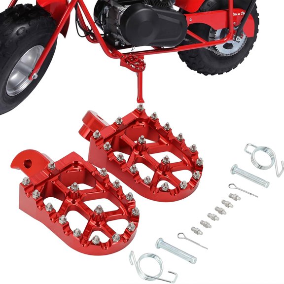 Mini Bike Foot Pegs Aluminum for BT200X CT200U TRAIL 200 CT100U TRAIL CT200U-EX Durable Wear Off-Road Motorcycle