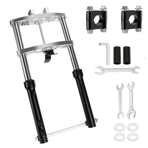 Mini Bike Front Suspension Forks Kit compatible with Colemen CT200U CT200U-EX BT200X Axis M200 Minibike 196cc Shock Absorber 7/8 22mm Handlebar Risers Powersports Accessories Parts