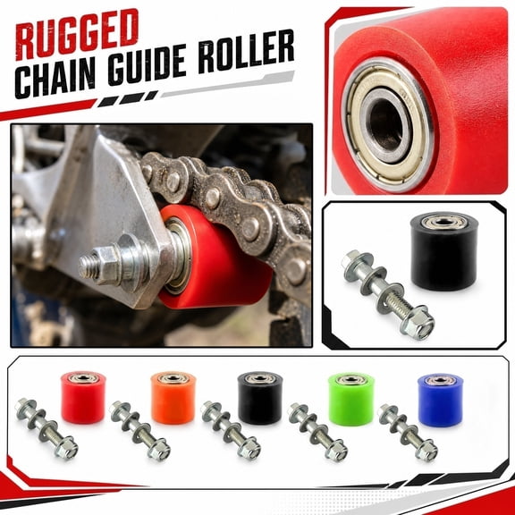 Mini Bike Go Kart Parts, Heavy Duty Motorcycle Chain Tensioner, Mini Bike Chain Guide Slack Adjuster, Replacement Dirt Bike Accessories, Blue Chain Tensioner Sprocket Idler Roller