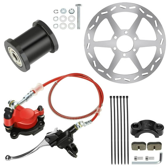 Mini Bike Hydraulic Brake Kit with 180mm Mini Bike Rear Disc Brake Rotor Fit For Baja Doodle Bug DB30 Blitz Dirt Bug Predator 79cc 97cc 2.8hp Engine Spare Parts